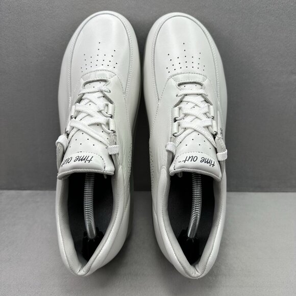 SAS Time Out Mens Size 12 (N) Shoes White Leather Diabetic Walking Orthopedic - Picture 6 of 9
